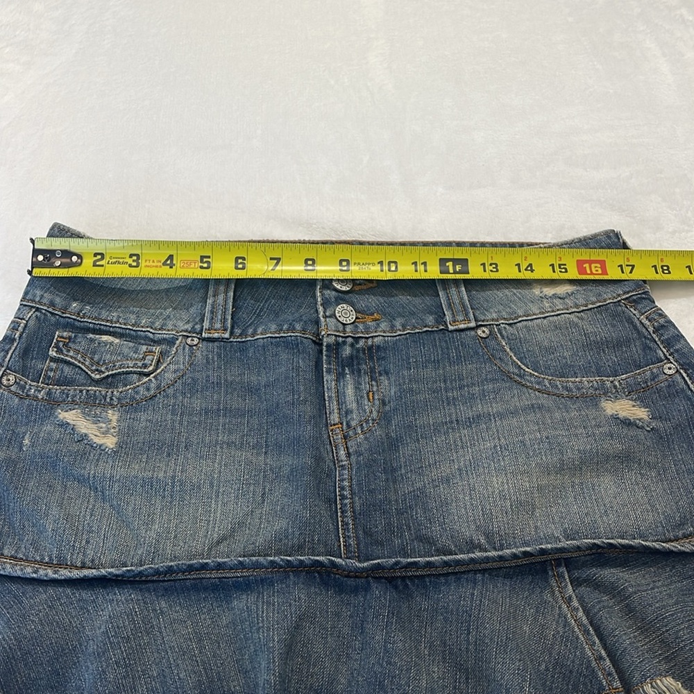 HINT JEANS MINI SKIRT. SIZE 11 JRS. - Picture 3 of 7